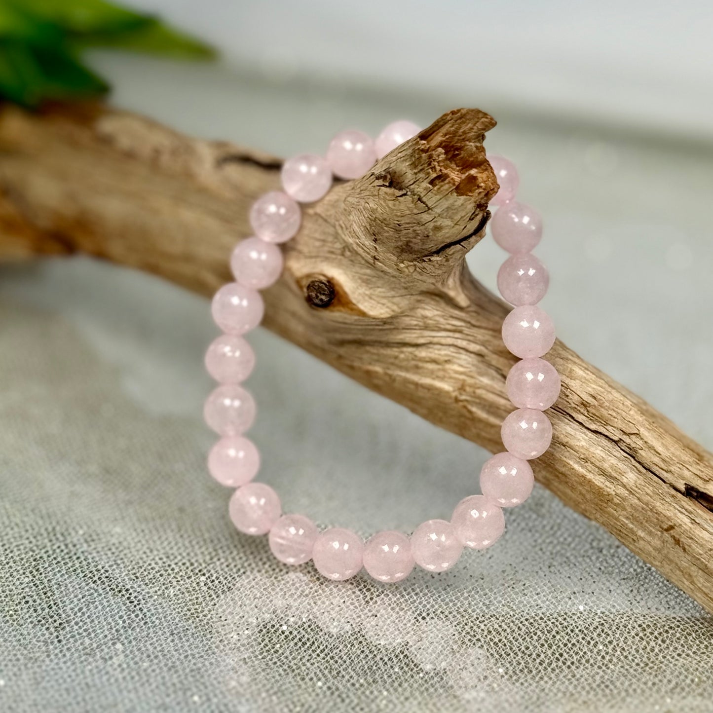 Liebes-Armband aus Rosenquarz