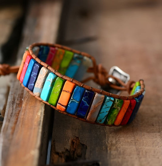 Manschettenarmband “Sieben Chakren“