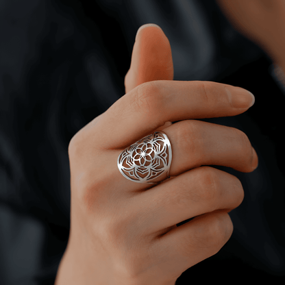 Verstellbarer Mandala-Ring