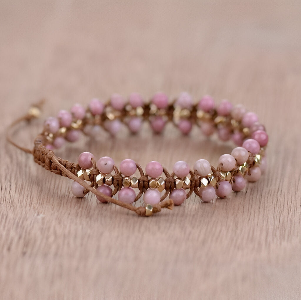 Armband “Herz-Energie“ aus Rhodonit