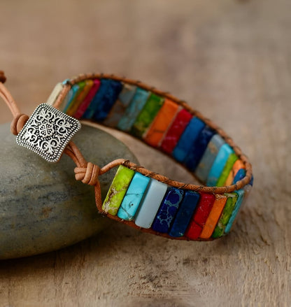 Manschettenarmband “Sieben Chakren“