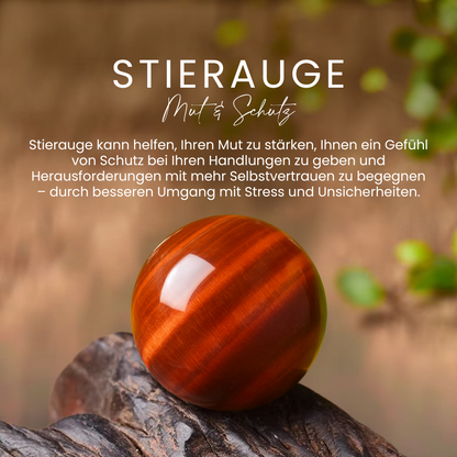 Dreifach-Auge - Armband aus Tigerauge, Stierauge und Falkenauge