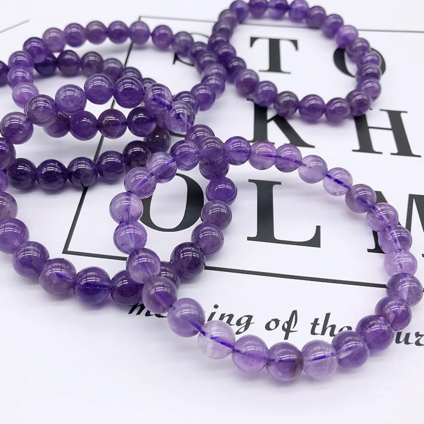 Anti-Stress Armband aus Amethyst