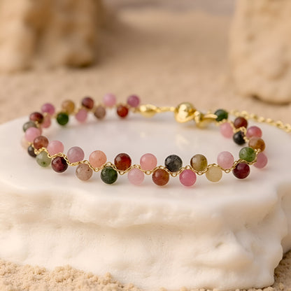 Elegantes Armband mit Multicolor-Turmalin
