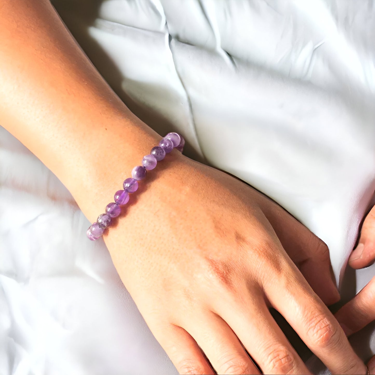 Anti-Stress Armband aus Amethyst