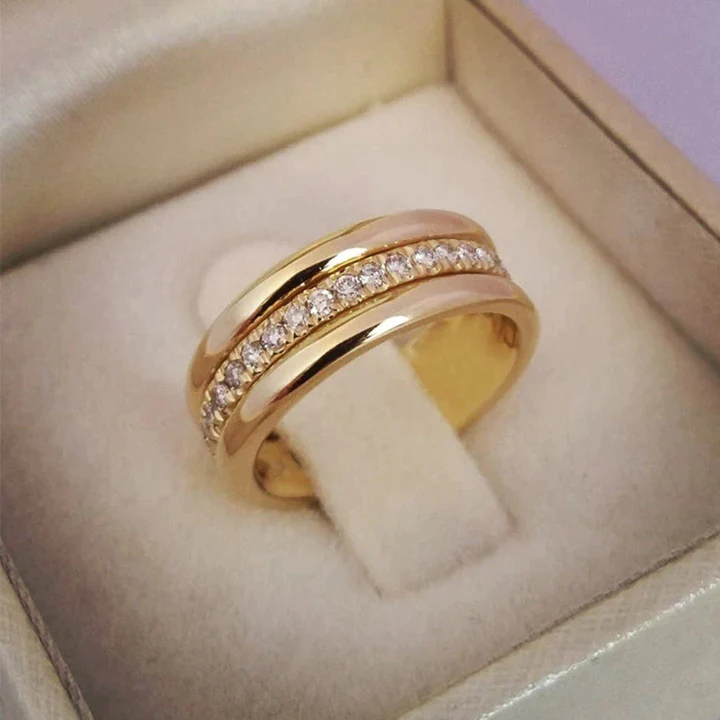 Vintage Zirkonia Eingerahmter Ring