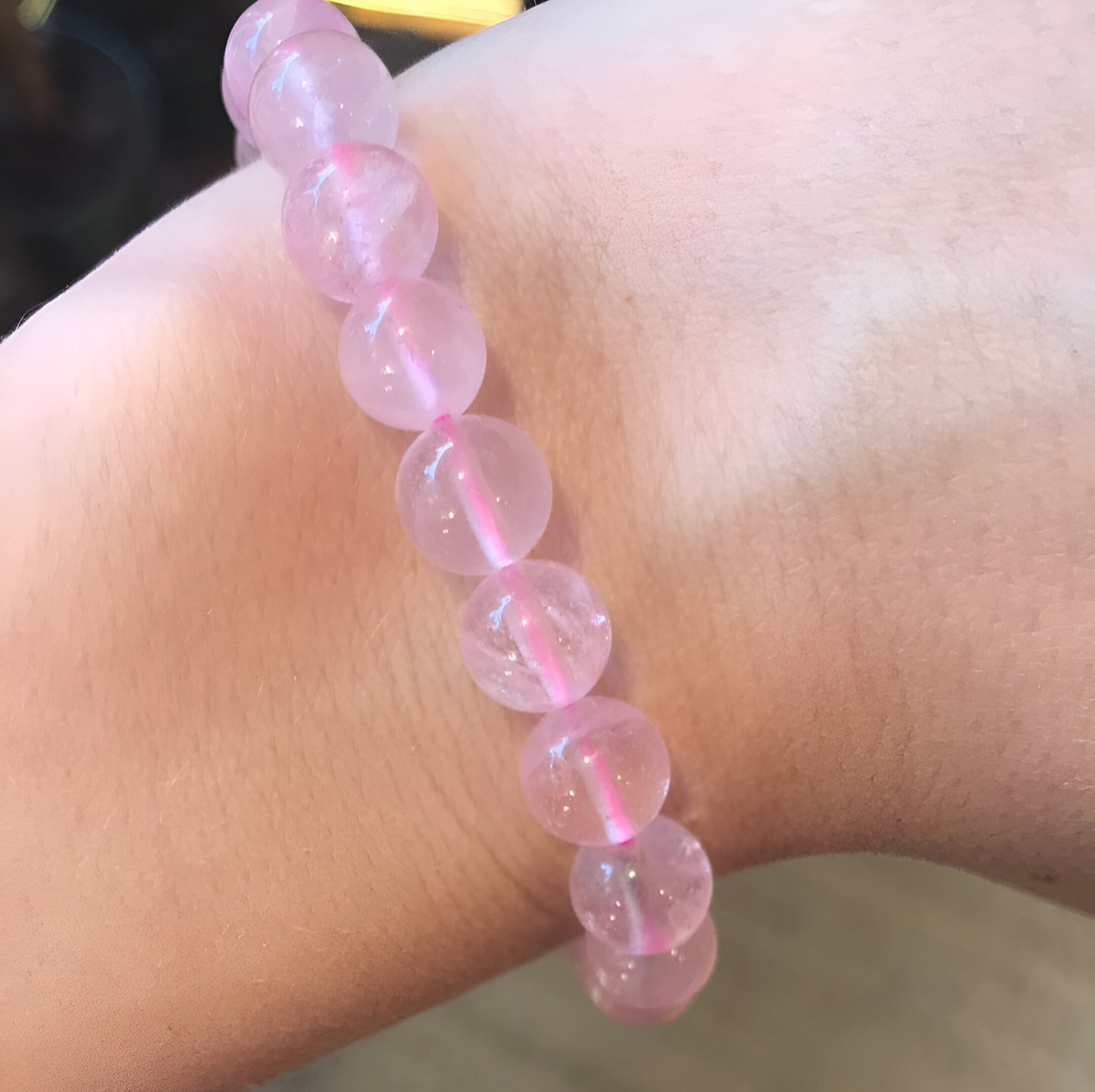 Liebes-Armband aus Rosenquarz